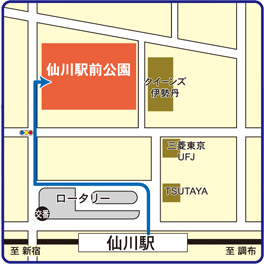 仙川駅前地図